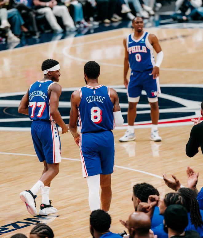 乔治39分率队大胜奇才 76人重返东部前六